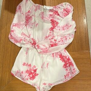 Floral Off-Shoulder Romper